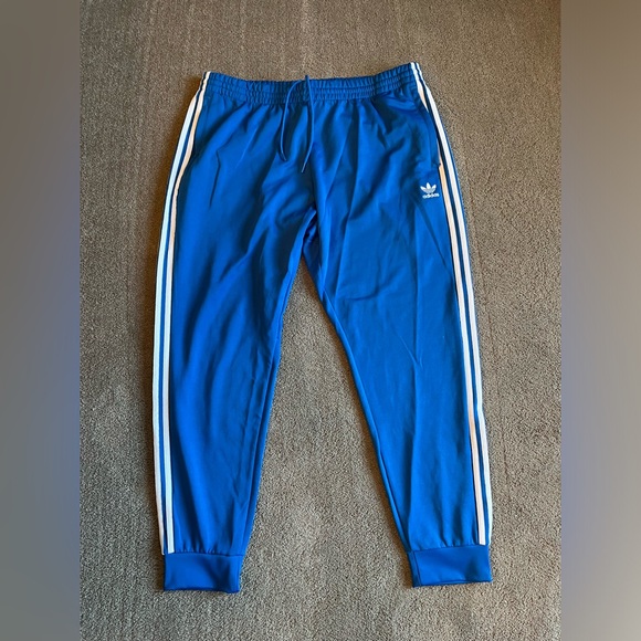 Men’s size 2XL Semi Lucid Blue Adicolor Classics SST Track Pants - Picture 5 of 8